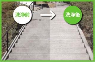 洗浄前と洗浄後の比較